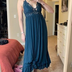 Free People Adela Maxi Slip Dress